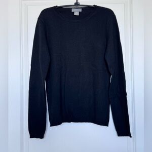 Neiman Marcus Cashmere knit top - black - Medium